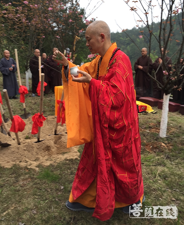 江西青原山净居寺举行照禅老和尚舍利塔奠基法会